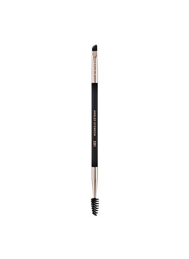 Profusion Cosmetics - Professional Dualended Spoolie Angled Eye Brow Brush For Precision Application And Blending Of Eye Brow Powders Waxes And Gels Black - Image 1