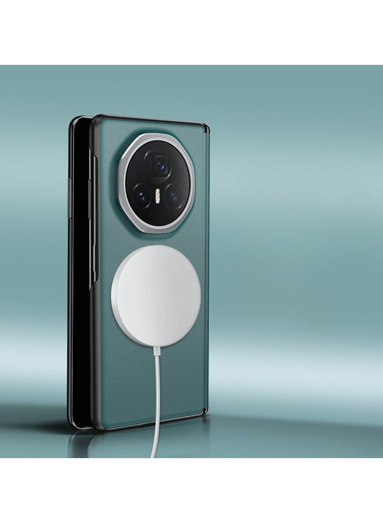 عام حافظة متوافقة مع هواوي هونور ماجيك في 3 ، غلاف شفط مغناطيسي لمحور المفصلة ، شفط مغناطيسي مدمج ، غطاء واقي من الجلد العادي مضاد للسقوط لجهاز هونور ماجيك في 3