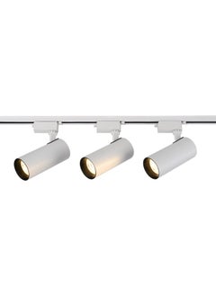 El Rawda Lighting 3 Track 30 Watt High Quality White Body Warm White Light 24x42x17 cm 