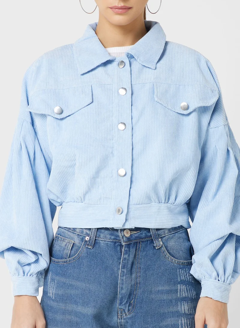 Ginger Boxy Courdroy Jacket