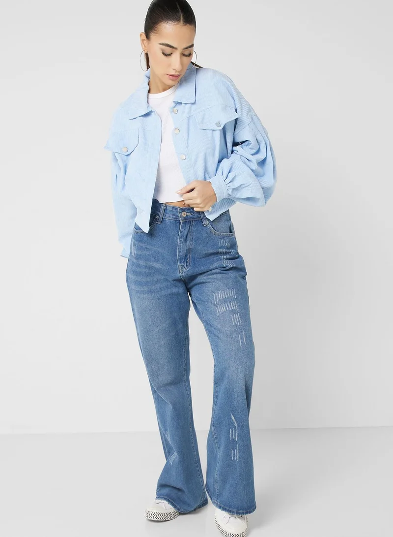Ginger Boxy Courdroy Jacket