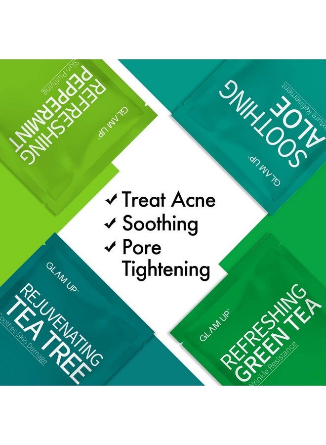 GLAM UP Premium Facial Sheet Mask 12 Combo (Pack of 12) | Clean Face Masks Skincare, Hydrating Face Masks, Moisturizing, Soothing, Beauty Mask For All Skin Type Variety Beauty Mask Set - Image 3