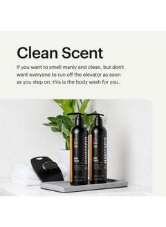 manscaped MANSCAPED® Men’s UltraPremium Refined® Body Wash, Luxurious Clean Formula Infused with Aloe Vera and Sea Salt, Refreshing and Nourishing Daily Shower Gel for Hydrating Skin, (16 oz), 2 Pack  - Image 5