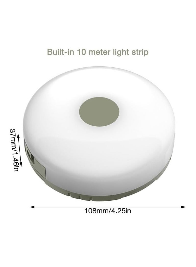 TIGER Camping String Lights, 10M Outdoor Waterproof Portable Stowable String Light, Warmyard Lights with 5 Lighting Modes, USB Rechargeable Outdoor String Lights for Camping Trips, RV, Hiking.  - Image 2