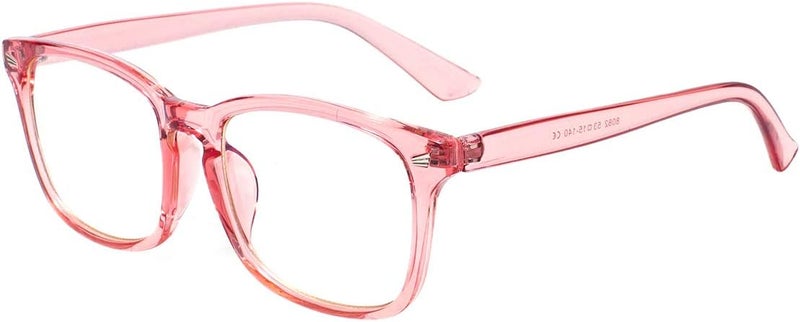 MAXJULI Blue Light Blocking Glasses,Computer Reading/Gaming/TV/Phones Glasses for Women Men(Pink) - Image 2