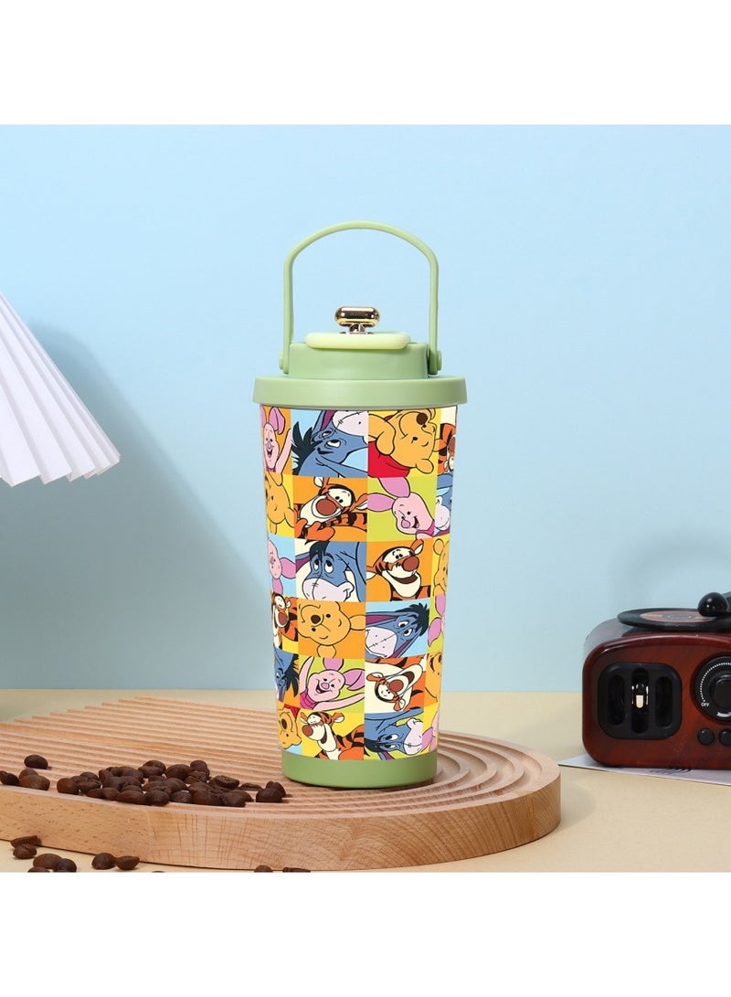 ديزني كوب سفر ديزني ويني الدبدوب وأصدقائه ٥٠٠ مل عازل - ستانلس ستيل ٣١٦ هدية عائلية جاهزة - Image 1