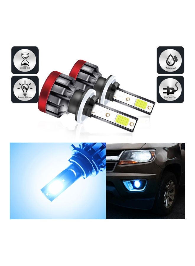 إسكدنيا طقم مصابيح ضباب LED للسيارة مكون من قطعتين - Image 5