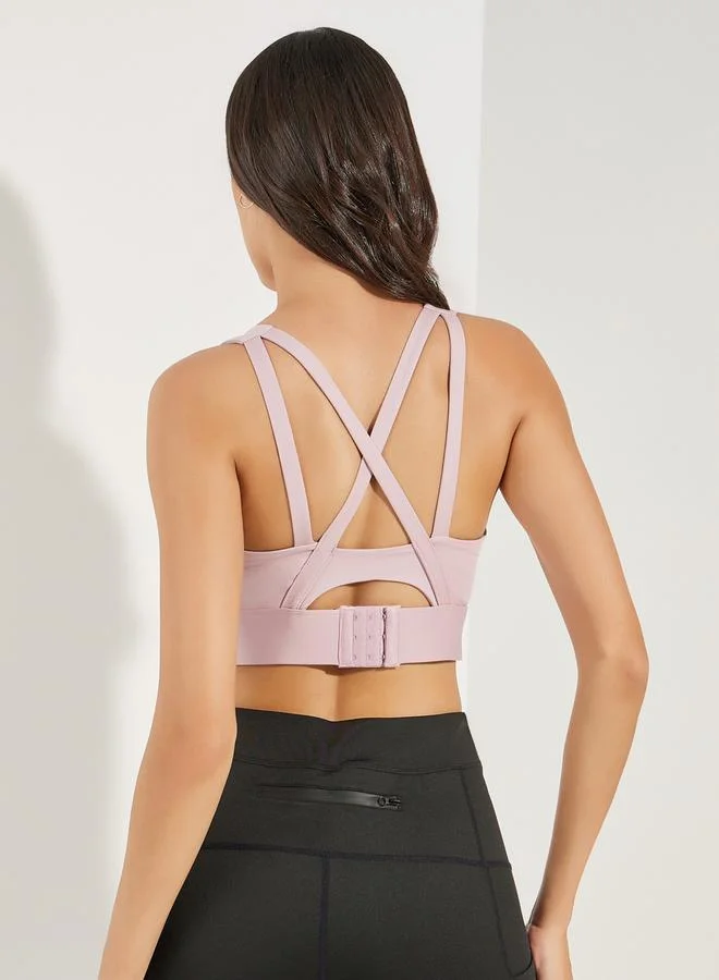 Styli Broad Underband Multi Strap Back High Support Sports Bra