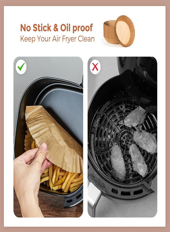 WebWares Air Fryer Disposable Paper Liner-100PCS Round Air Fryer Parchment Paper, Air Fryer Paper Liners,Non-Stick Food Grade Parchment Paper - Image 5