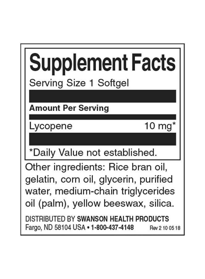 SWANSON Lycopene 10Mg 120 Softgels - Image 2