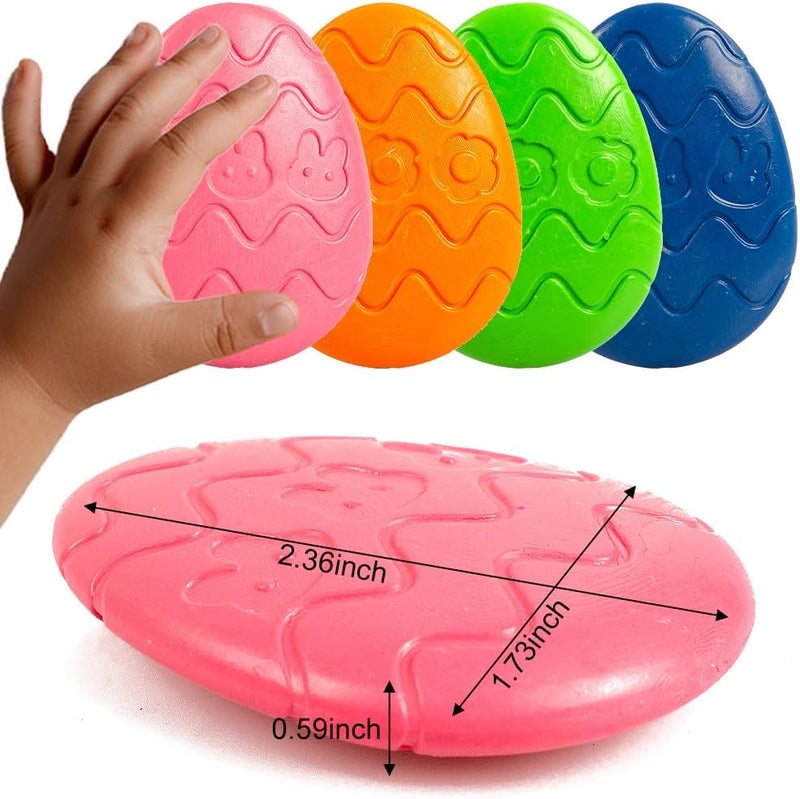 VKTEN Egg-Shaped Toddler Crayons, 12 Colors Non-Toxic Washable Crayons for Kids with Easter Coloring Book – Perfect Easter Basket Stuffers for Babies Toddler - Image 4