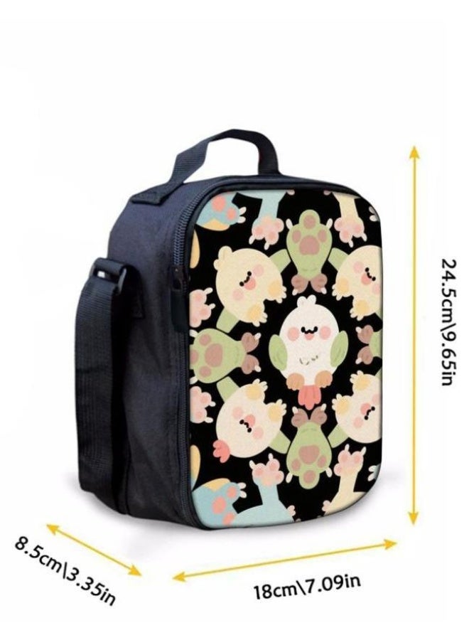 Bright Li Fire popular new super cartoon elements! Shoulder + handbag + pen bag set (students, children, friends outing, mountain climbing, etc. are available) - 2