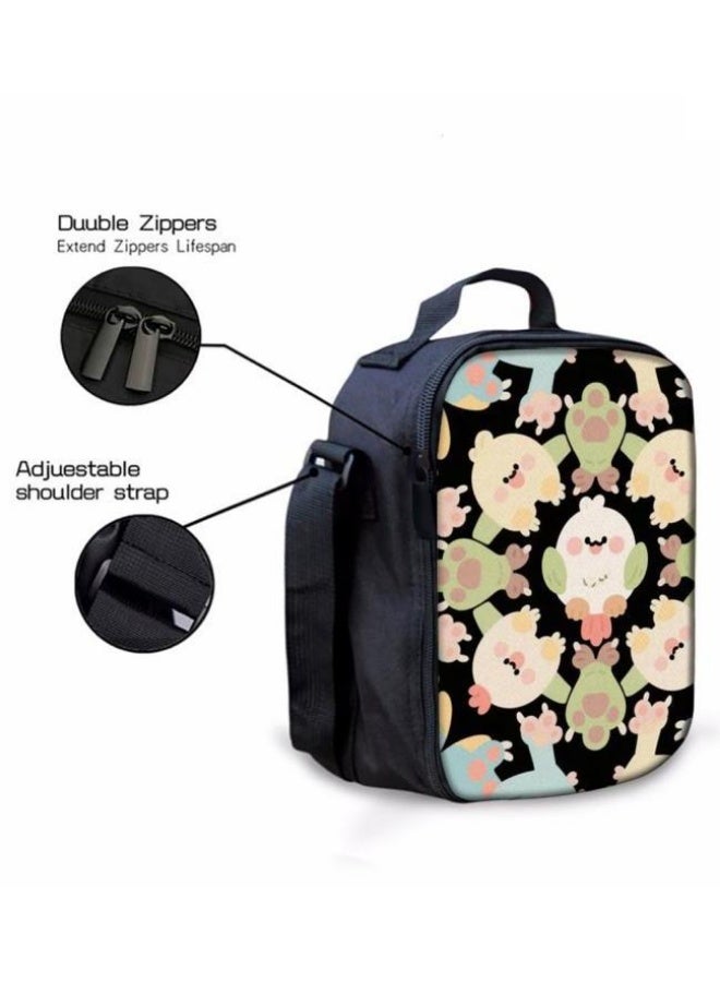 Bright Li Fire popular new super cartoon elements! Shoulder + handbag + pen bag set (students, children, friends outing, mountain climbing, etc. are available) - 2