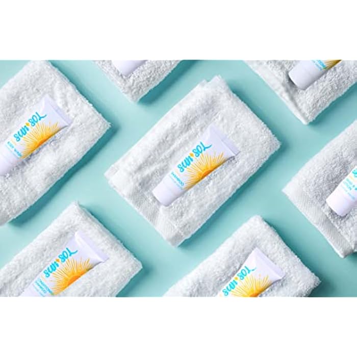 World Amenities Sun + Sol Bulk Hydrating Conditioner with Warm Coconut & Vanilla Fragrances, Travel Size Toiletries, Mini Hotel Amenities, 0.7 Oz, 50 Count - Image 4