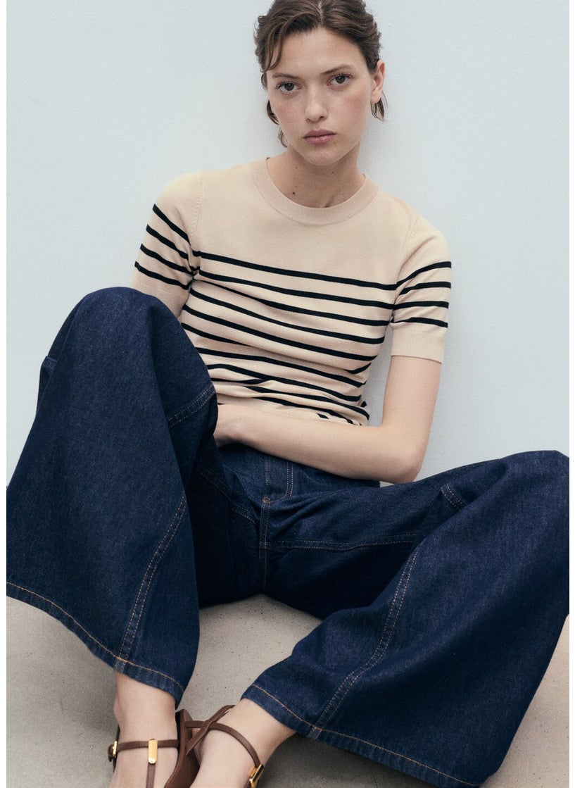 MANGO Short-Sleeved Fine-Knit Sweater  - Image 3