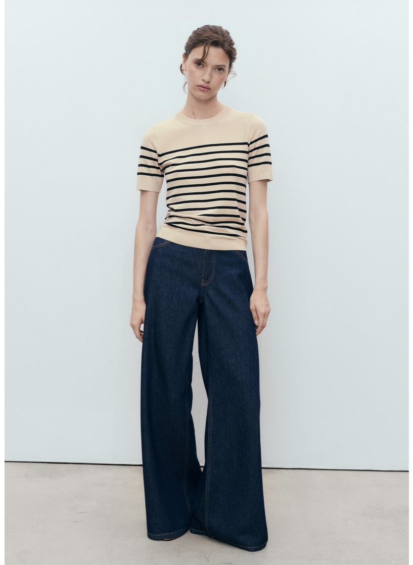 MANGO Short-Sleeved Fine-Knit Sweater  - Image 4