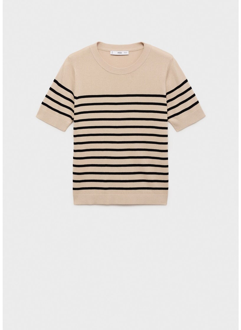 MANGO Short-Sleeved Fine-Knit Sweater  - Image 5