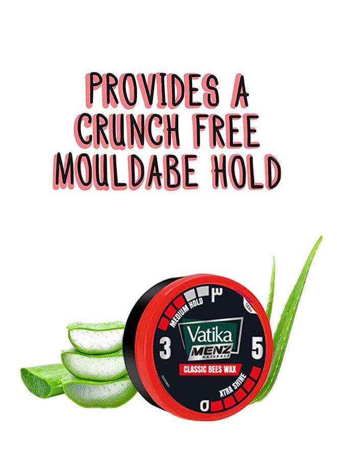 Vatika Naturals - Vatika Naturals Menz Styling Hair Wax Medium Hold - Silicone Free Classic Bees Wax - 65ml - Image 1
