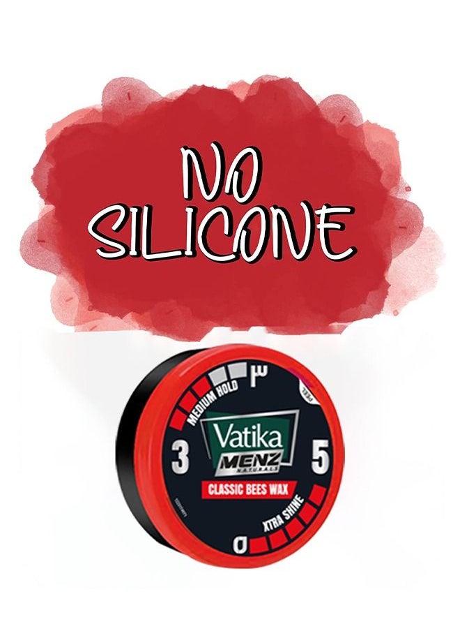 Vatika Naturals - Vatika Naturals Menz Styling Hair Wax Medium Hold - Silicone Free Classic Bees Wax - 65ml - Image 1