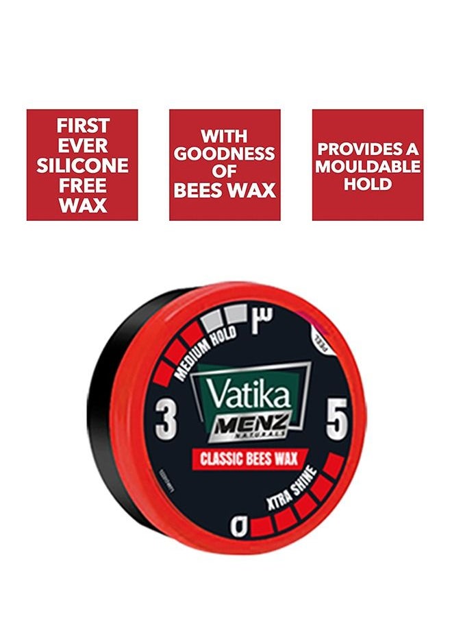 Vatika Naturals - Vatika Naturals Menz Styling Hair Wax Medium Hold - Silicone Free Classic Bees Wax - 65ml - Image 1