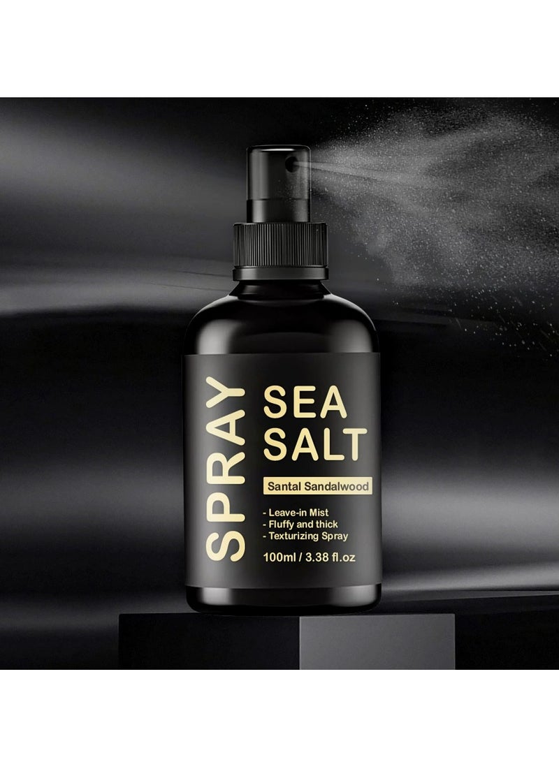 KOEC Sea Salt Spray, Natural Finish Sea Salt Spray for Hair, Gives Volume and Texture, Enriched with Seaweed and Vitamin B5, Lightweight and Non-Greasy, Paraben Free,100ml - Image 4