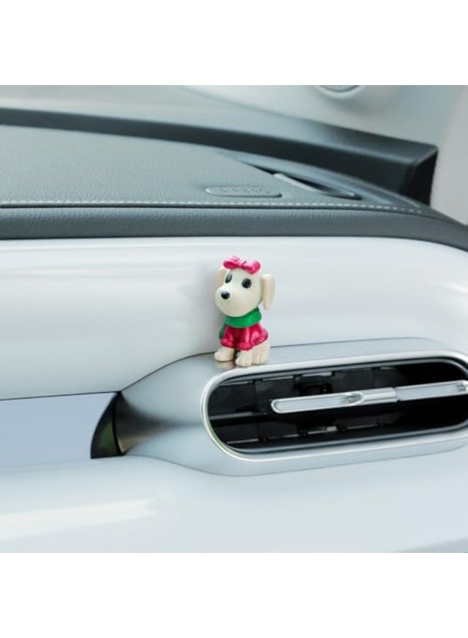YGMONER 8Pcs Mini Dog Figurines Car Dashboard Decorations Cute Car Interior Decor Cake Toppers (Dog) - Image 4