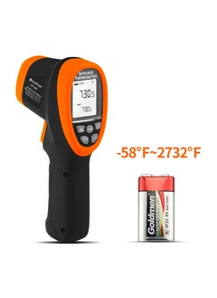 HoldPeak HoldPeak HP-1500 Non-Contact Pyrometer 30:1 Industrial Laser Thermometer Gun, -58℉ to 2732℉ (-50℃ ~ 1500℃) High Temp Infrared Thermometer (NOT for Human)  - Image 1