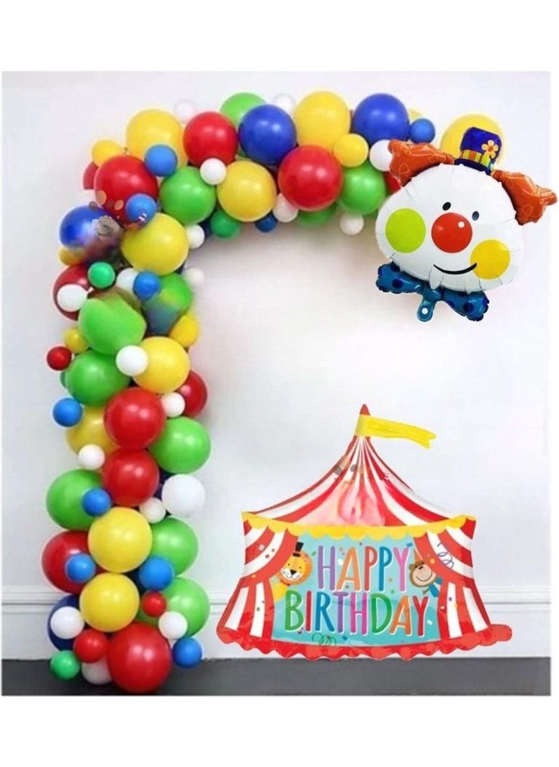 Düvenci Ticaret - Düvenci Trade Circus Clown Balloon Colorful Birthday Party Set - Image 1