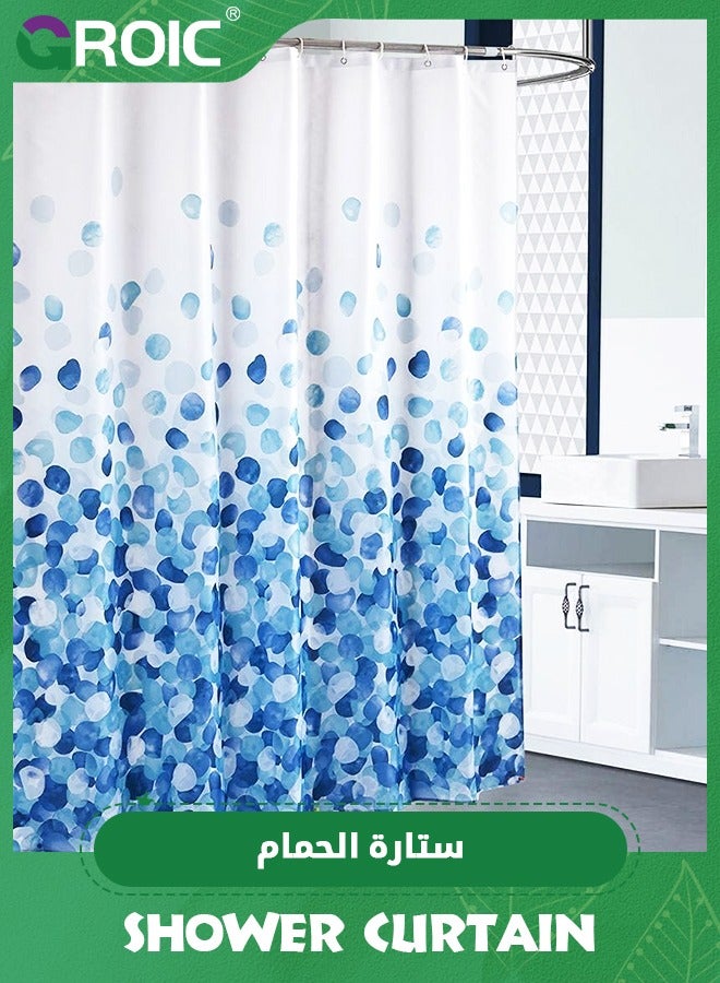 GROIC Shower Curtain Set Blue Shower Curtains for Bathroom Water Repellent Shower Curtains Bathtubs Hotel, Waterproof Shower Curtain Liner,Bathroom Supplies,180x200cm - Image 1