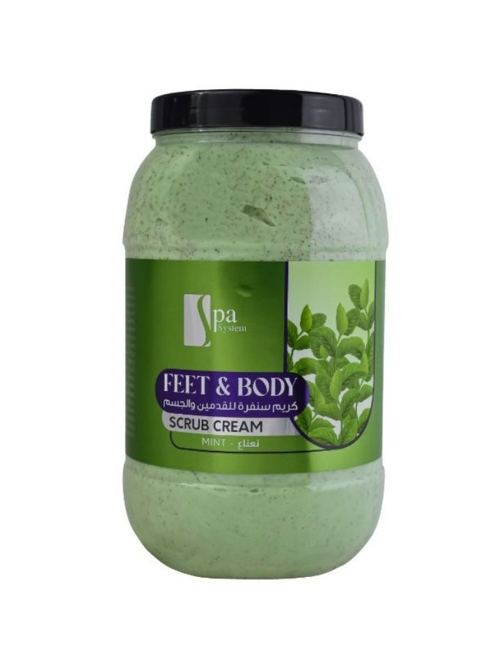 Spa System Feet And Body Scrub Cream Mint
