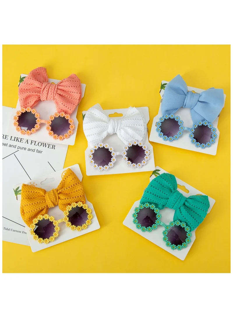 D'Daniela Zairah Glasses and Headband Set For Babies and Girls- White