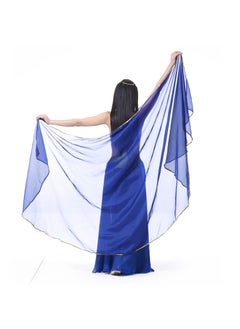 Generic 250x120cm Chiffon Belly Dance Veil Dark purple  - Image 3