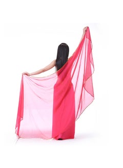 Generic 250x120cm Chiffon Belly Dance Veil Dark purple  - Image 4
