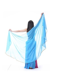 Generic 250x120cm Chiffon Belly Dance Veil Dark purple  - Image 2