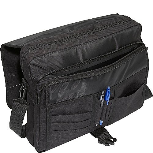 Targus Laptop Carrying Case for 15.6-Inch Laptops Messenger Slim Case for Men and Women, Bags for HP, Microsoft, Dell, Lenovo, Apple, Black (TCM004US) - Image 4