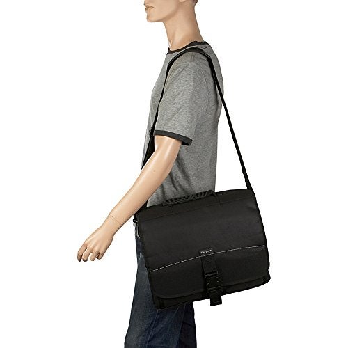 Targus Laptop Carrying Case for 15.6-Inch Laptops Messenger Slim Case for Men and Women, Bags for HP, Microsoft, Dell, Lenovo, Apple, Black (TCM004US) - Image 5