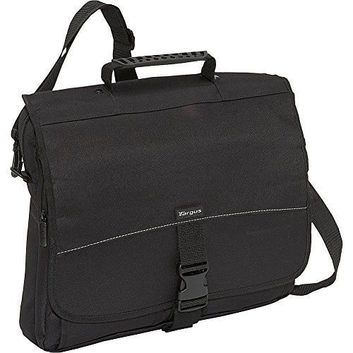 Targus Laptop Carrying Case for 15.6-Inch Laptops Messenger Slim Case for Men and Women, Bags for HP, Microsoft, Dell, Lenovo, Apple, Black (TCM004US) - Image 1