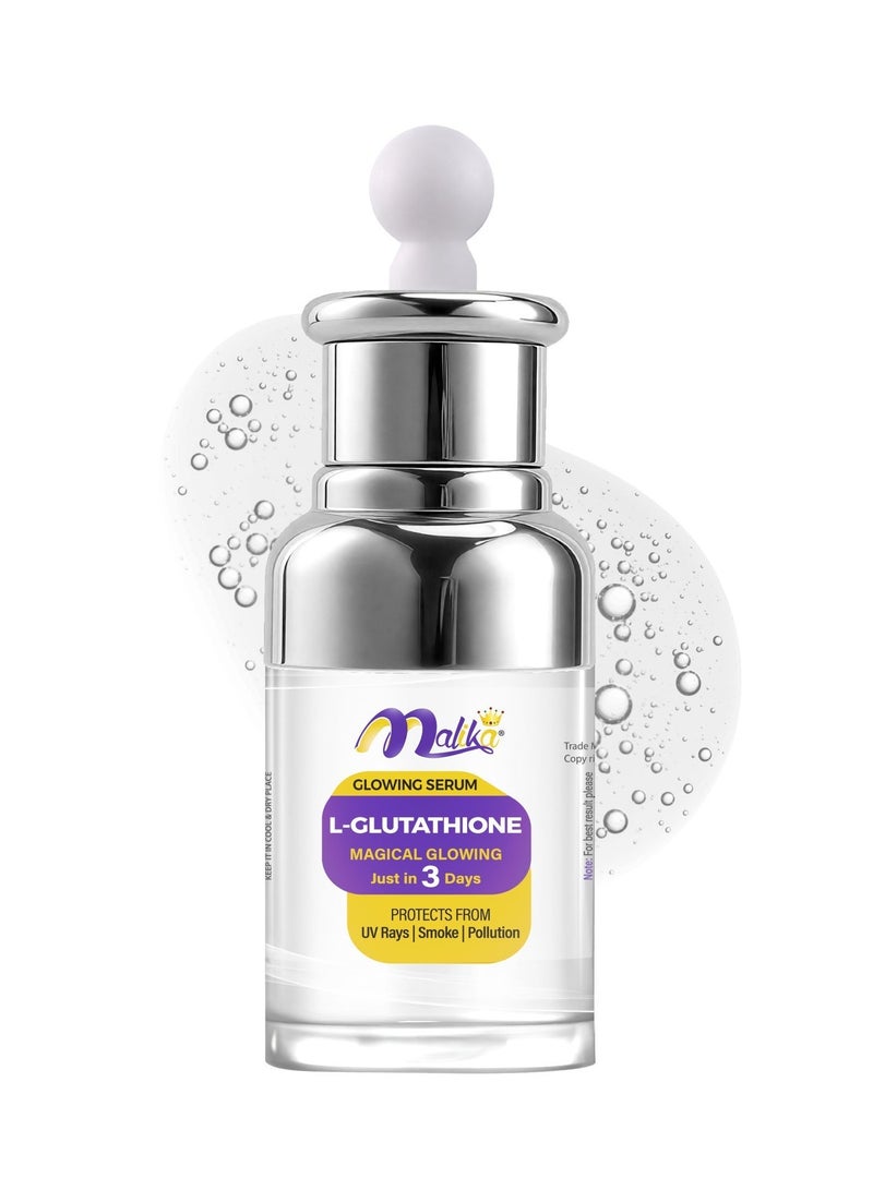 Malika L Glutathione Glowing Korean Serum 30ml | Whitening Serum | Dark Spot Serum | Korean Skin Care | - Image 4
