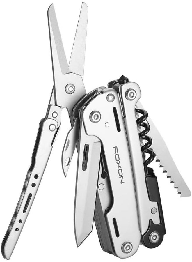 ROXON S801S STORM 16 in 1 multitool pliers EDC for Camping, Outdoor with Lockable Saw Blade with Nylon Case - Image 5