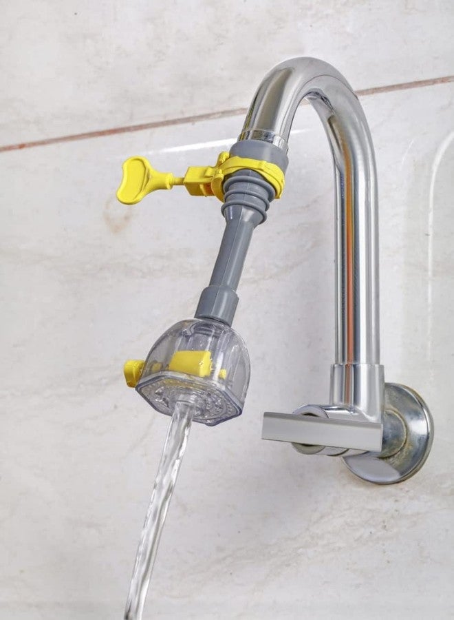LAYZOO 360 Rotation Tap Shower 2 Mode,Hose Kitchen Sink Faucet Extender Spouts Shower for Taps,Water Purifier, Nozzle Purifier, Bubbler and Water Saving Filter Pack of 1 - Image 3