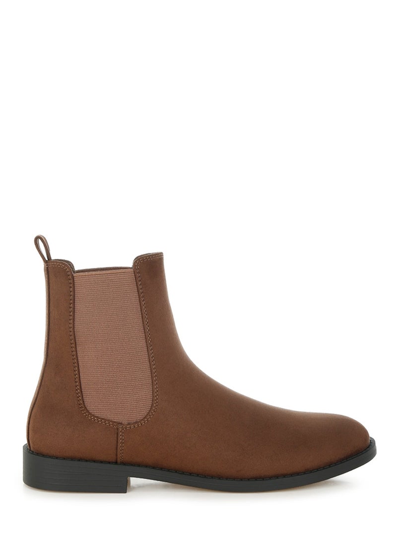 London Rag Women's Low Block Heel Chelsea Boots In Brown - Image 1