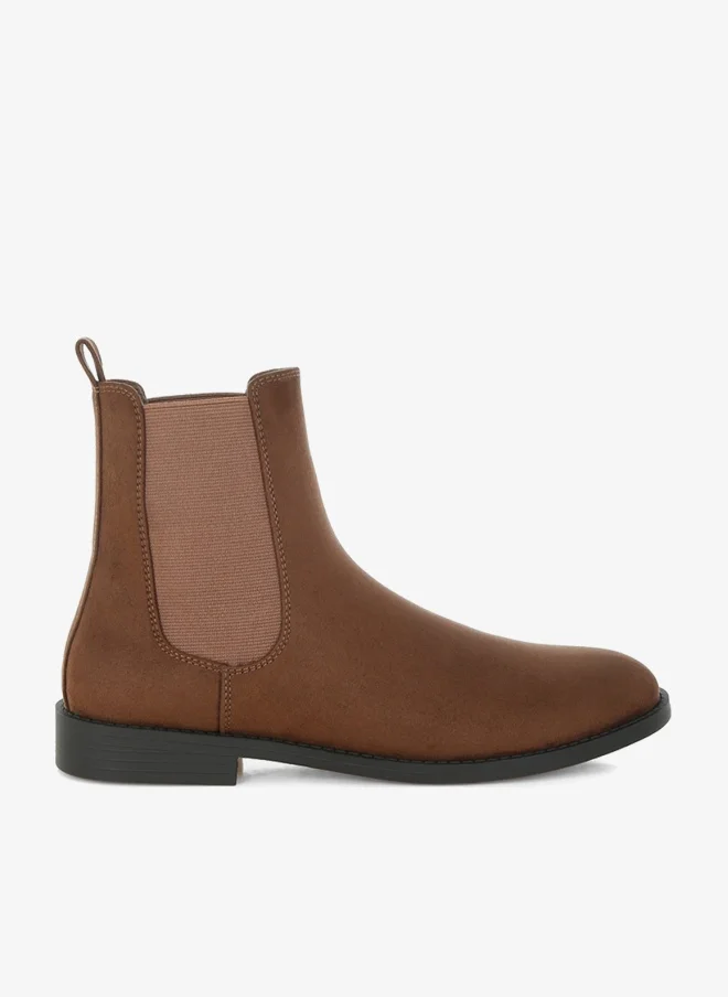 London Rag London Rag Women's Low Block Heel Chelsea Boots In Brown