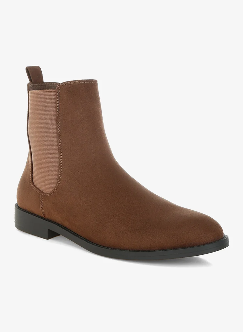 London Rag London Rag Women's Low Block Heel Chelsea Boots In Brown