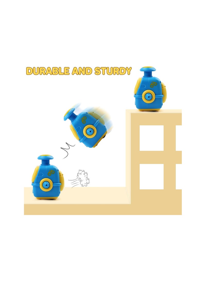 Zikra Press and Go Robot Toy for Toddlers, 4 Pcs Baby Push Toy Cars for 18m+ Year Old, Friction Powered Robot Vehicles, Educational Toys for Boy & Girl Pull Back Cars Toys, 1st Birthday Gifts for Kids - Image 4