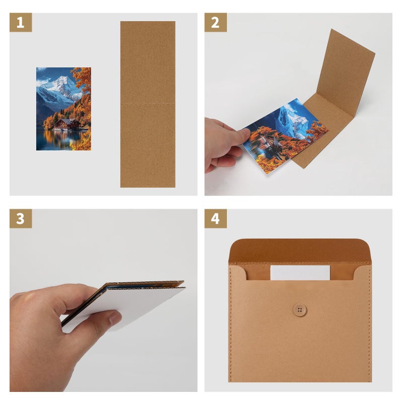 Serwrsw 3x4.5 Card Protector Sleeves Cardboard 100 Pack, White Collectible Trading Sports Card Protective Sleeves for Storage Shipping Shield - Image 5