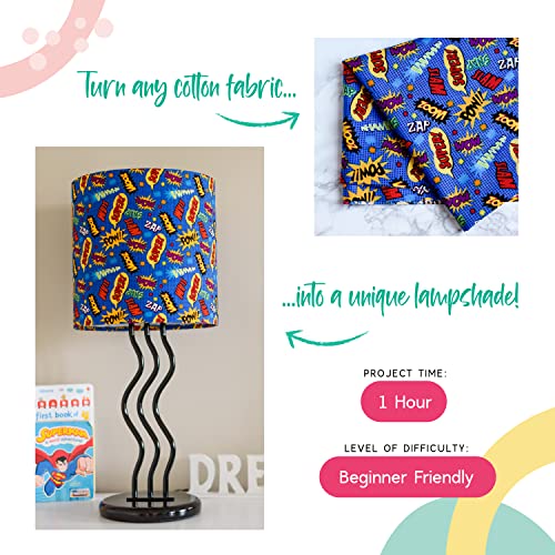 I Like That Lamp Styrene Sheet for Lampshade (15.5" Height x 64" Length) - Adhesive Roll for DIY Round Drum Lamp Shade - Repair Damaged Shades - Make a New Lampshade - Compatible With All Materials - Image 3