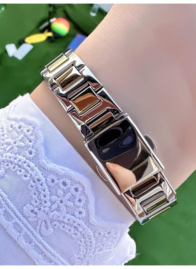 Ferrucci square Vintage Women's Metal Band Wristwatch  - Image 3
