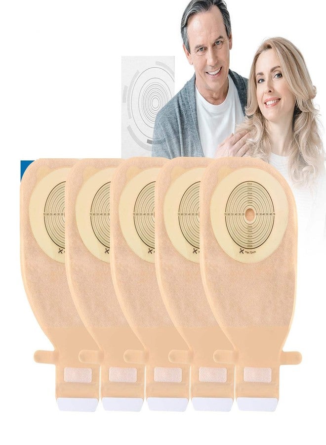 MED 17500 One Piece Opaque 75 MM Stoma Bags (Pack Of 10) With Bath Apron - Image 1