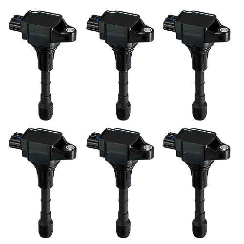 BDFHYK Ignition Coil Pack UF550 Set of 6 Compatible with Nissan Altima Maxima Murano Pathfinder Quest,Compatible with Infiniti EX35 FX35 Q50 2.5L 3.5L V6 Replacement for C1670 22448JA11C UF-550 - Image 1