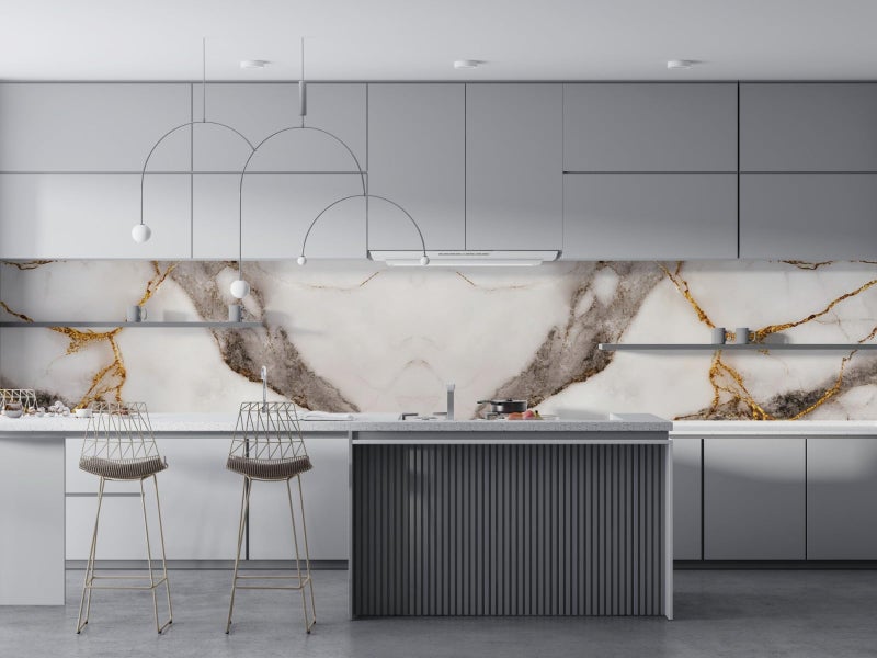 REXOTEX Marble Vinyl Contact Paper for Countertop – 60x200 CM Waterproof Peel & Stick Wallpaper, Self-Adhesive Granite Film for Kitchen, Bathroom, Furniture, Wall Renovation (Pack of 2) - Image 5